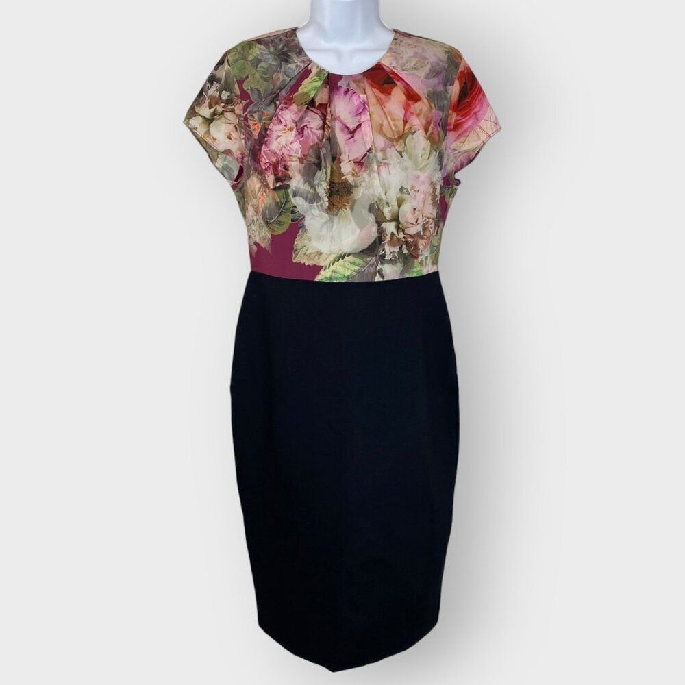 NEW | Ted Baker Ceyara Midi Sheath Dress | US 10 | Lined | Stretch | Career